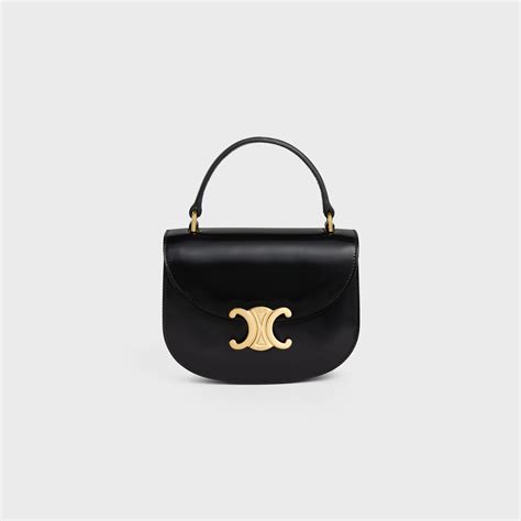 celine chain besace clea in shiny calfskin black|Celine Besace Clea Chain Bag in Black Shiny Calfskin.